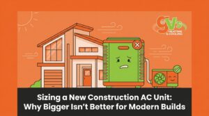 Sizing a New Construction AC Unit: Why Bigger Isn't Better for Modern Builds — featured image