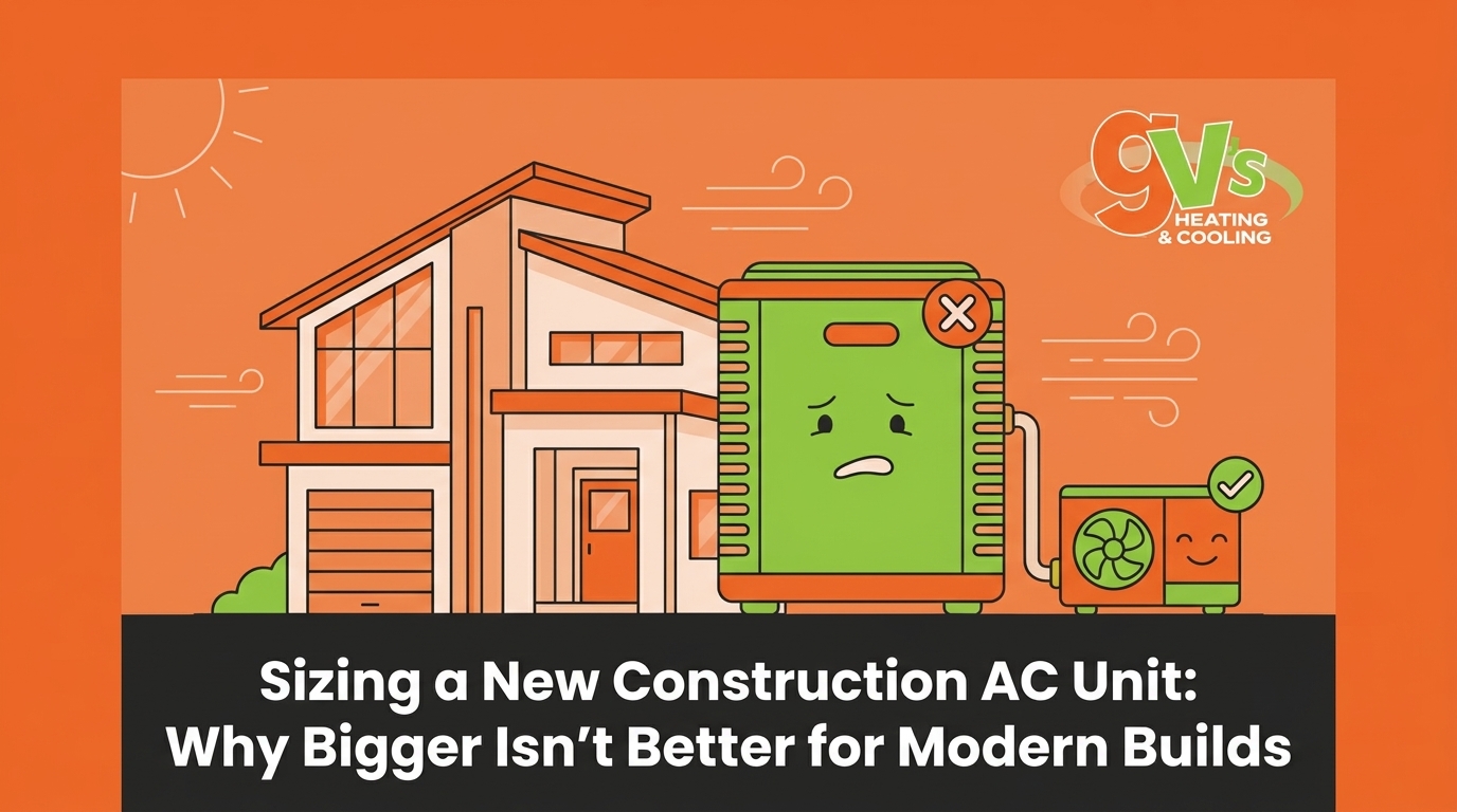 HVAC Blog 1 Sizing a New Construction AC Unit: Why Bigger Isn't Better for Modern Builds — featured image