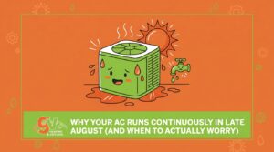 Why Your AC Runs Continuously in Late August (And When to Actually Worry) — featured image