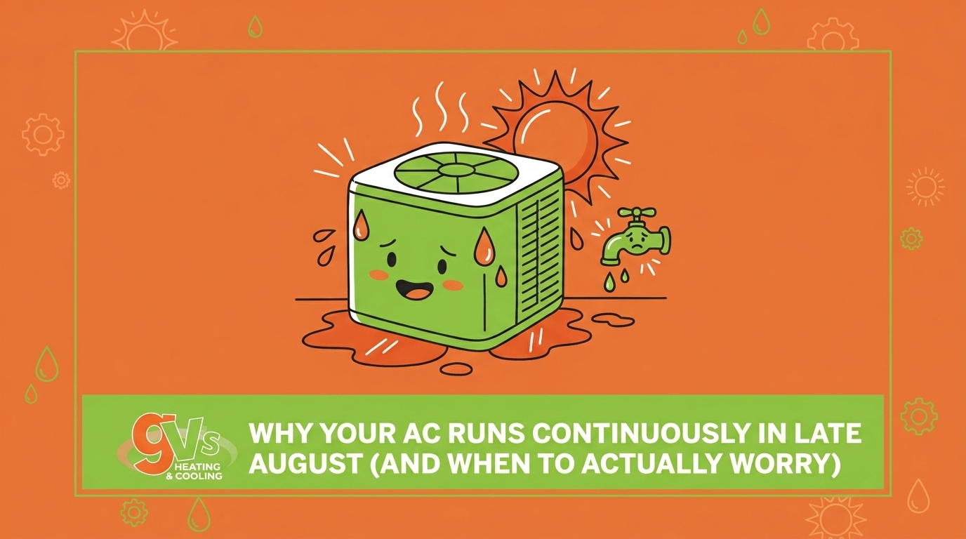 HVAC Blog 6 Why Your AC Runs Continuously in Late August (And When to Actually Worry) — featured image