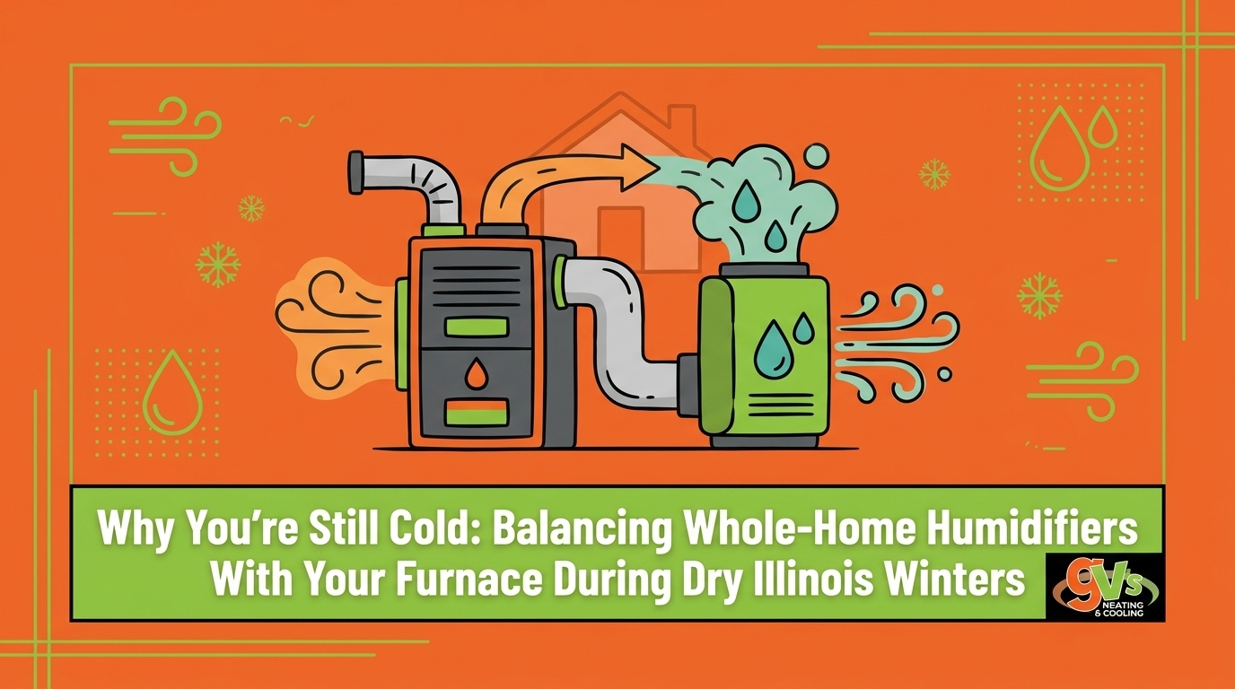 HVAC Blog 2 Why You're Still Cold: Balancing Whole-Home Humidifiers With Your Furnace During Dry Illinois Winters — featured image